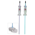 Mop - Cotton Head 180g, with 1.2m Pastel Coloured Handle